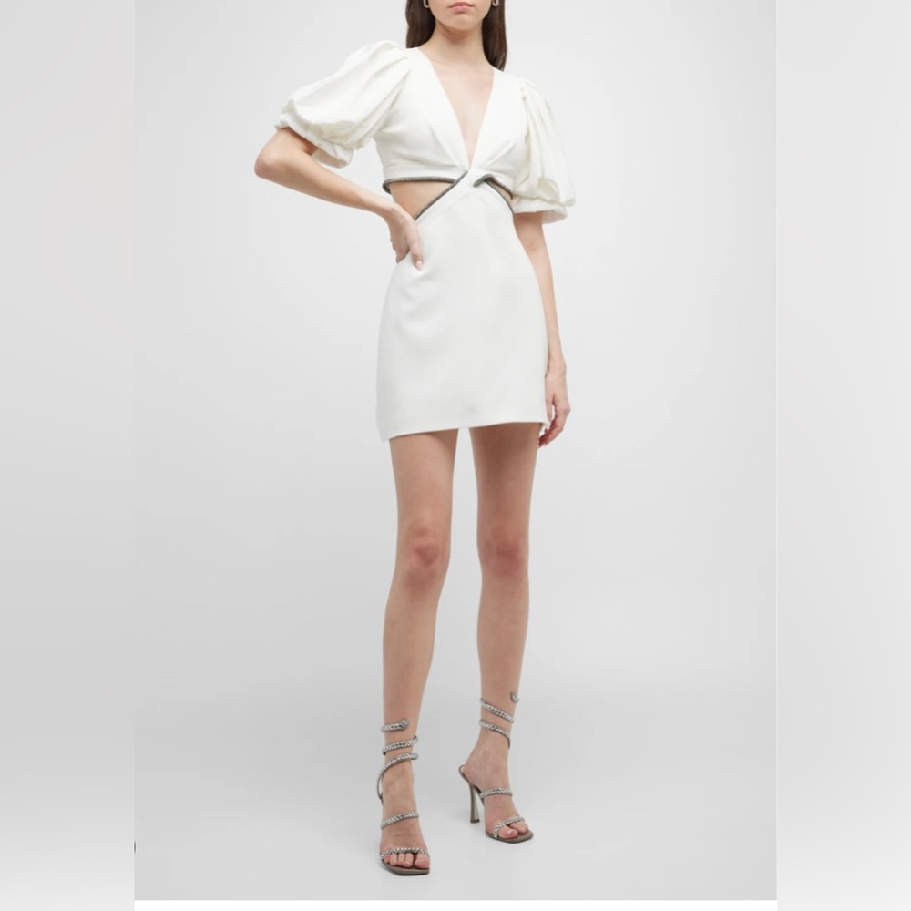 ALC Hazel Cut-out Puff Sleeve Mini Dress